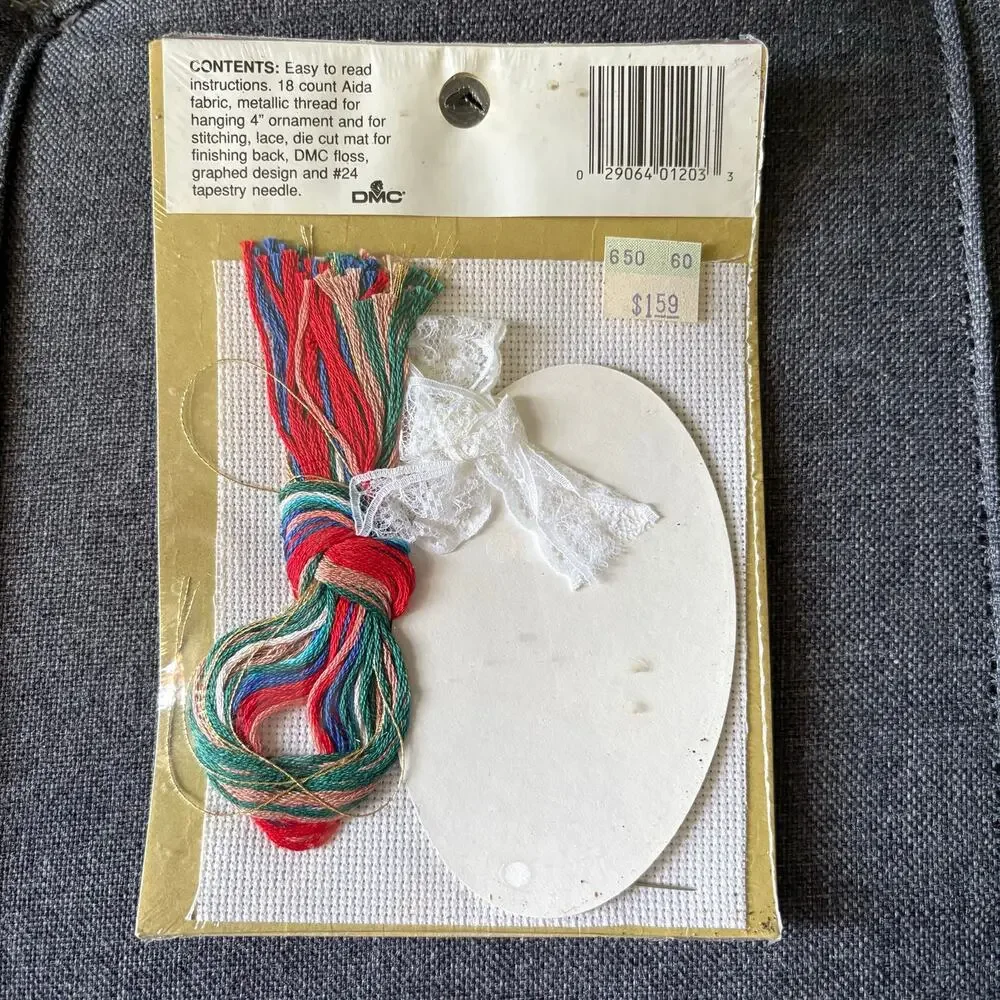 Joy Bear Lace Ornament Vintage Counted Cross Stitch Kit Designs for the Needle